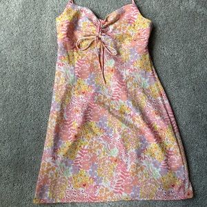 White fox mini dress